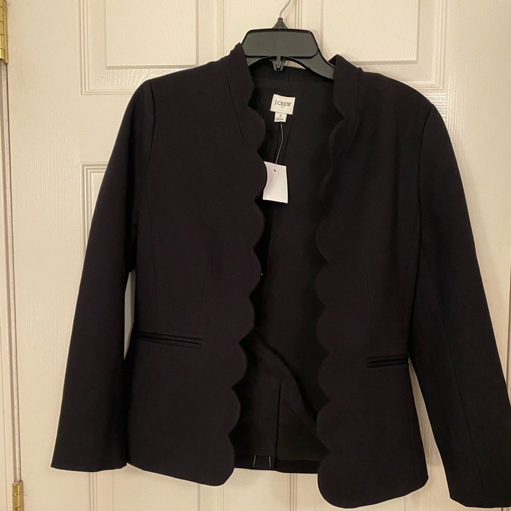 Black scalloped Blazer